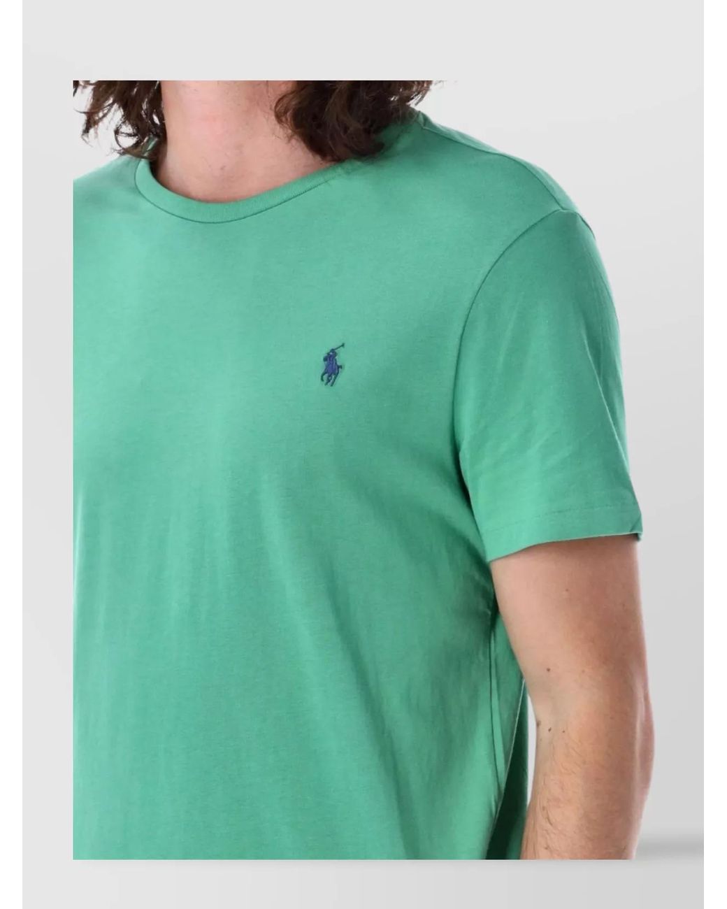 Polo Ralph Lauren Green Crew Neck Cotton T-Shirt for men