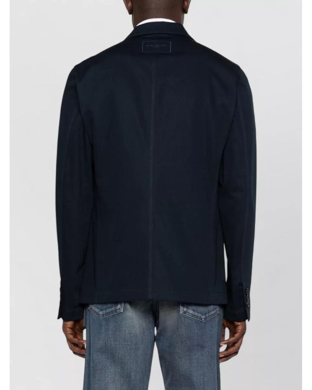 Givenchy Blue Cotton Blazer for men