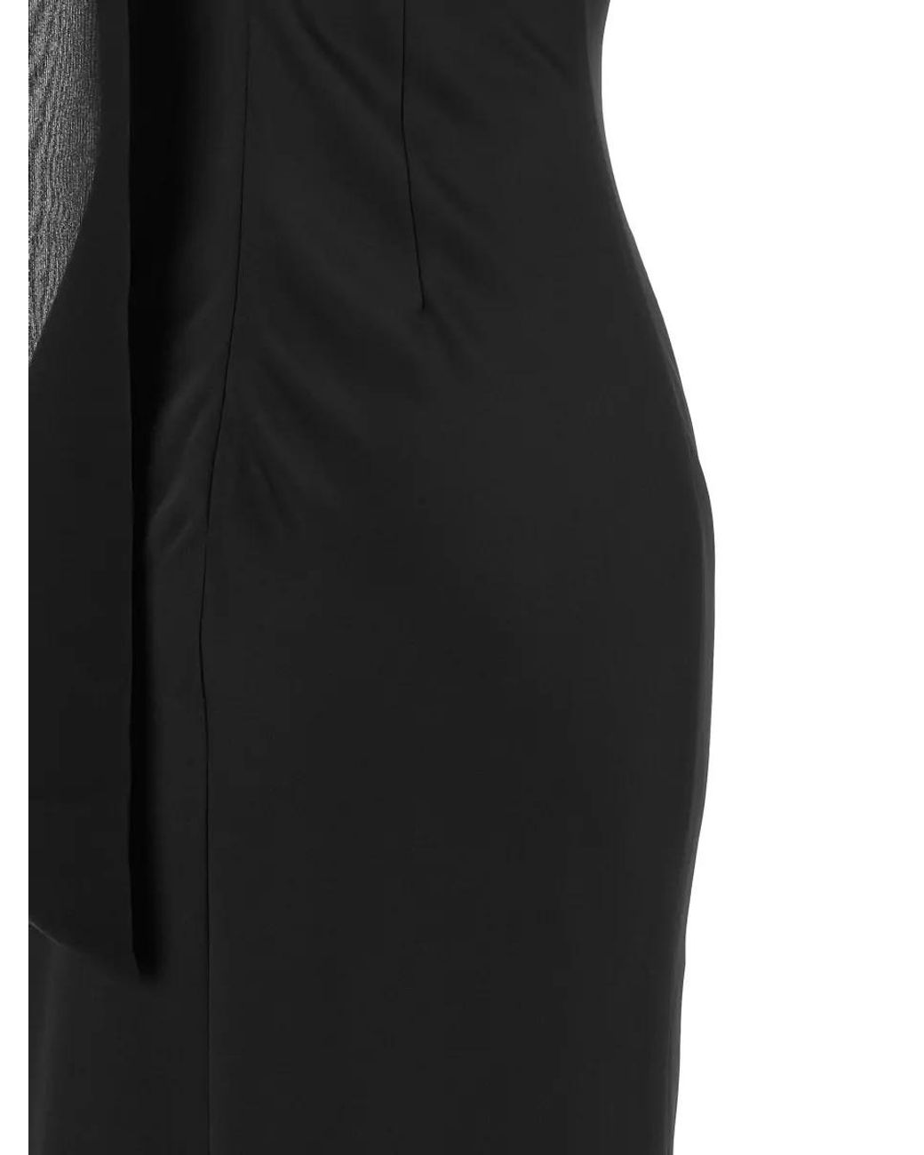 ROTATE BIRGER CHRISTENSEN White Scarf Detail Maxi Dress
