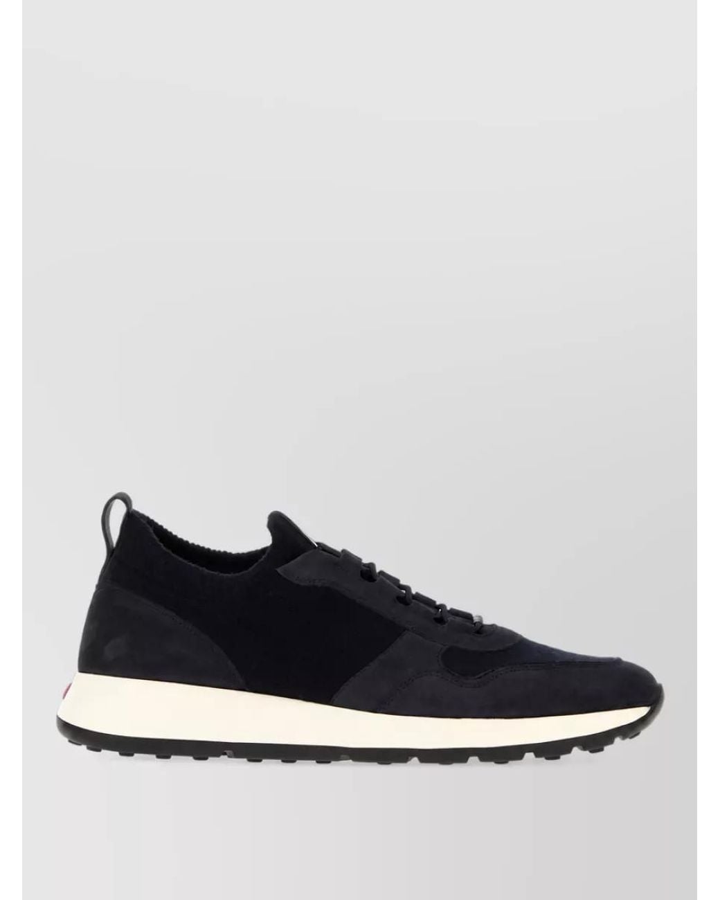 Tod's Blue Leather Knit Low-Top Sneakers for men