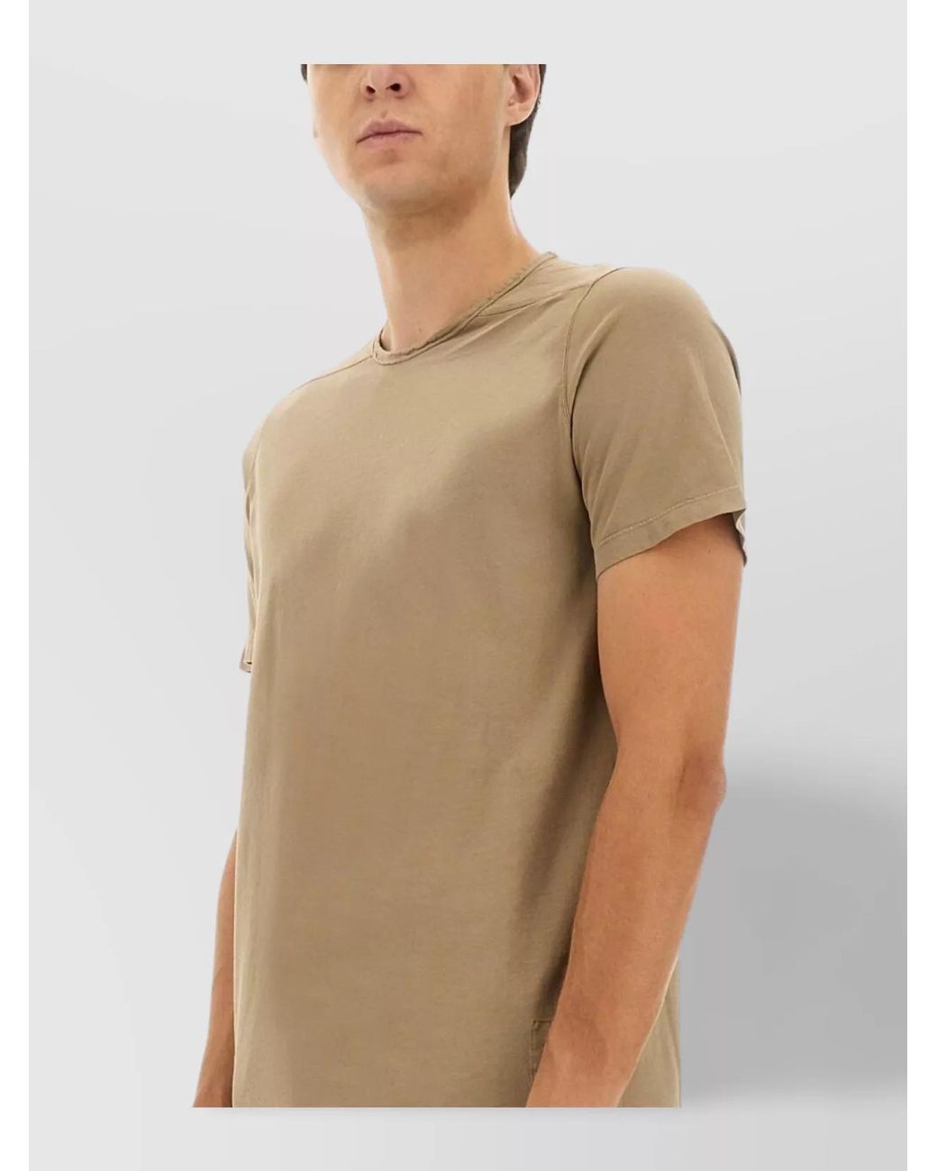 Rick Owens Natural Level T Cotton T-Shirt for men