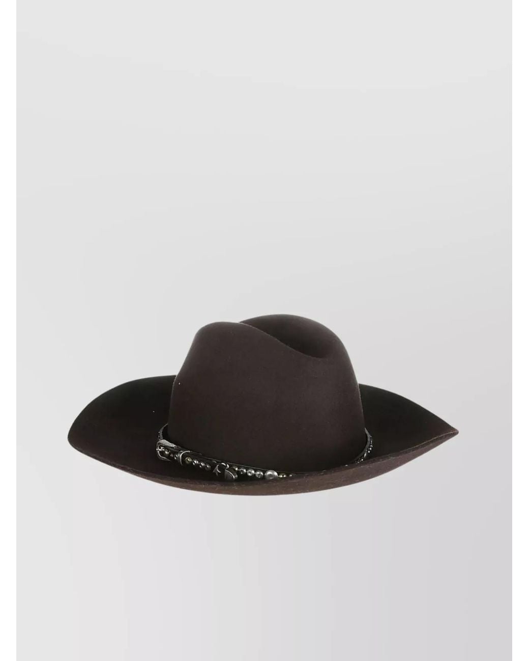 Golden Goose Deluxe Brand Brown Wool Fedora Hat