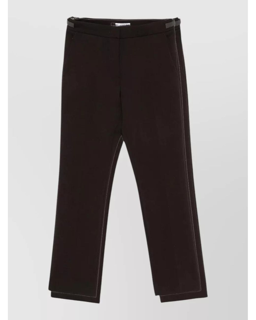 Max Mara Multicolor Wool Slim-Fit Suit Trousers