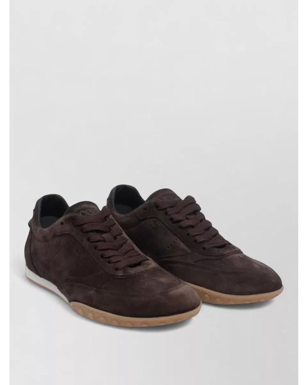 Tod's Black Suede Low-Top Sneakers for men