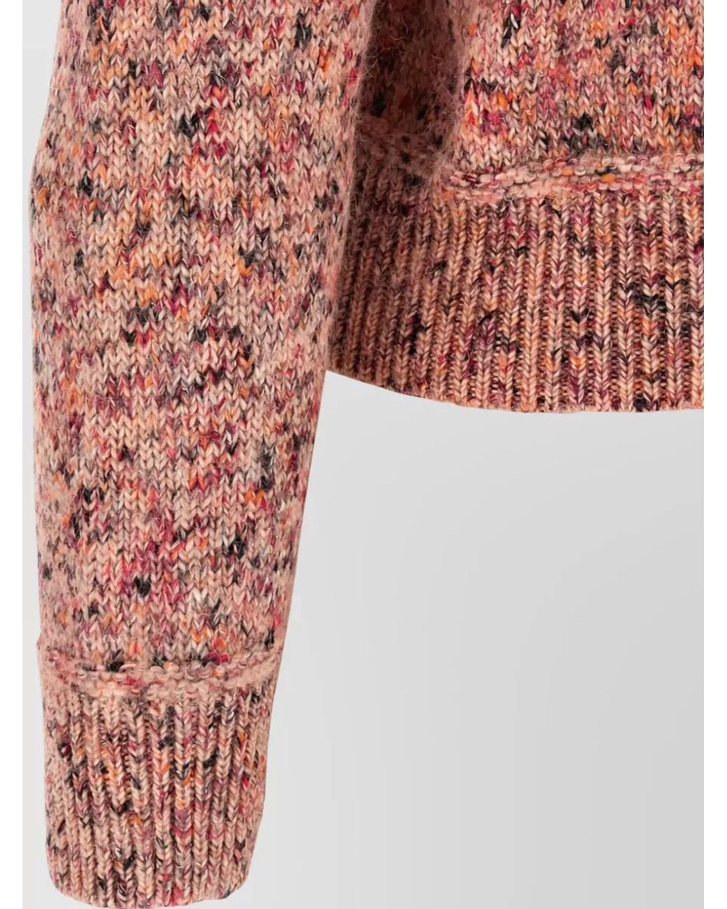 Isabel Marant Pink Alpaca-Blend Thick-Knit Raglan Sweater