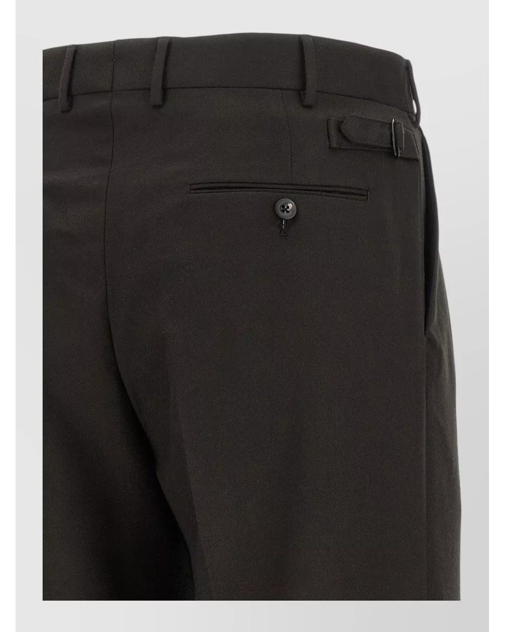 Cellar Door Black Nev Straight-Leg Tailored Trousers for men