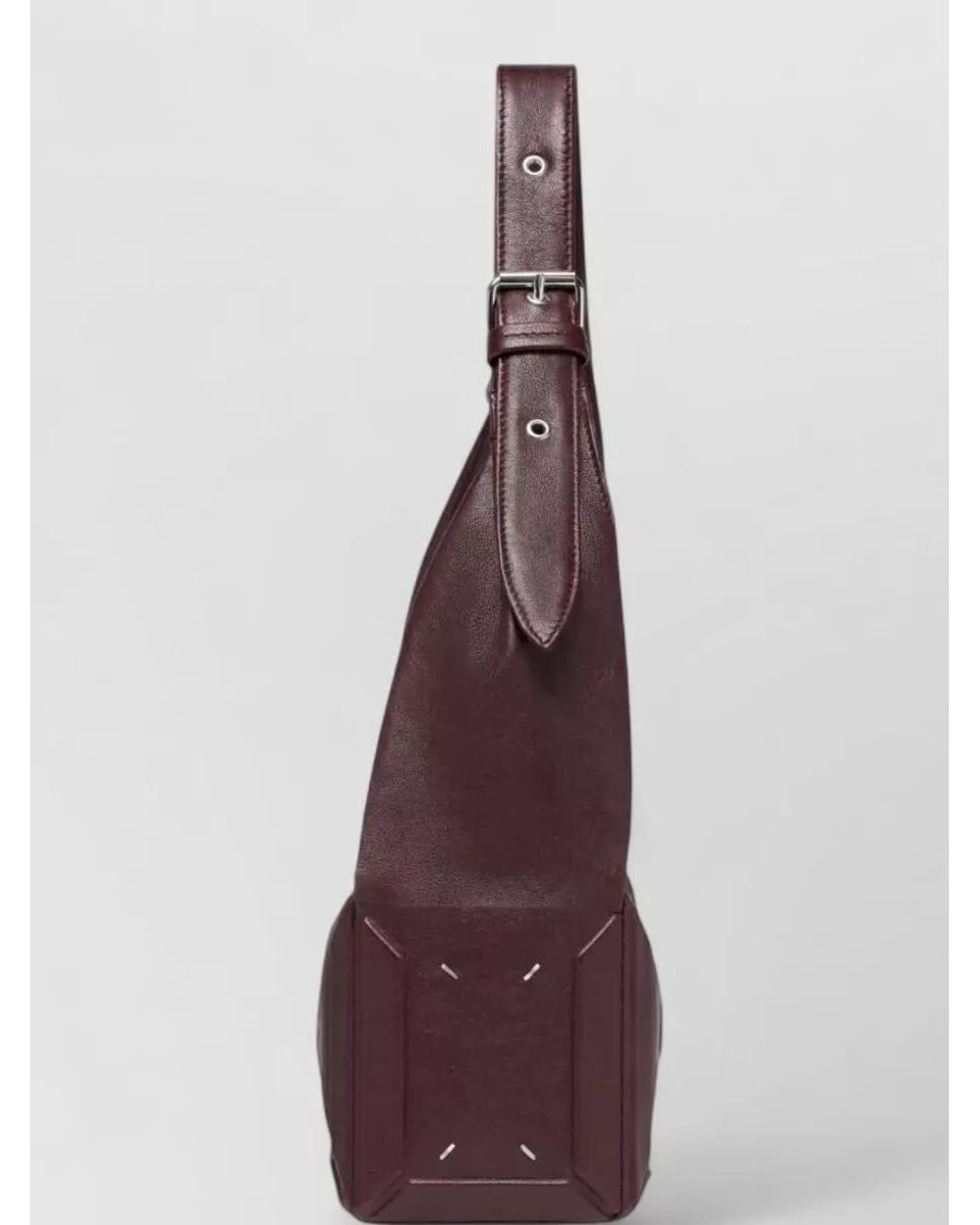 Maison Margiela Purple Medium Leather Shoulder Bag