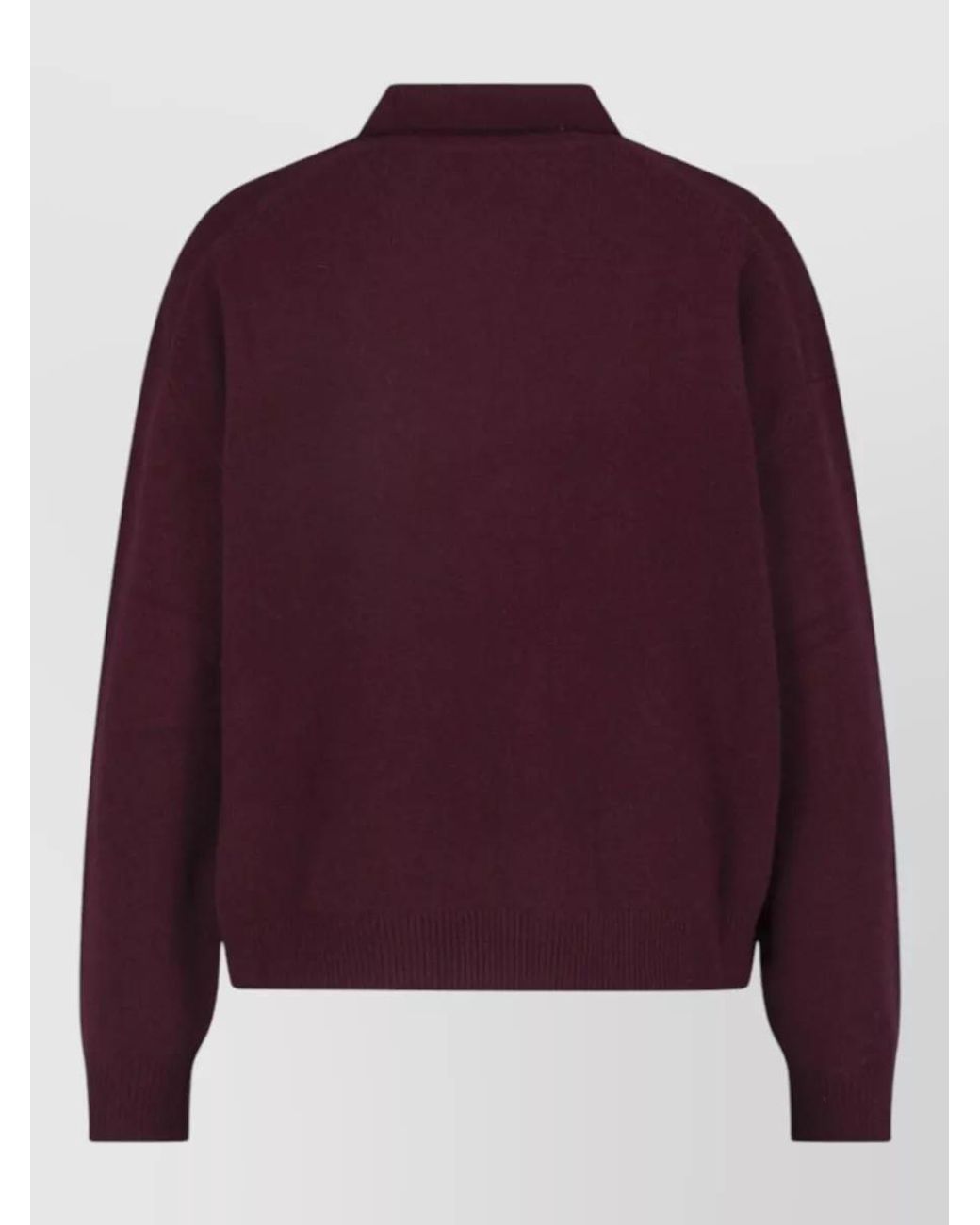 Anine Bing Purple Cashmere Crewneck Sweatshirt