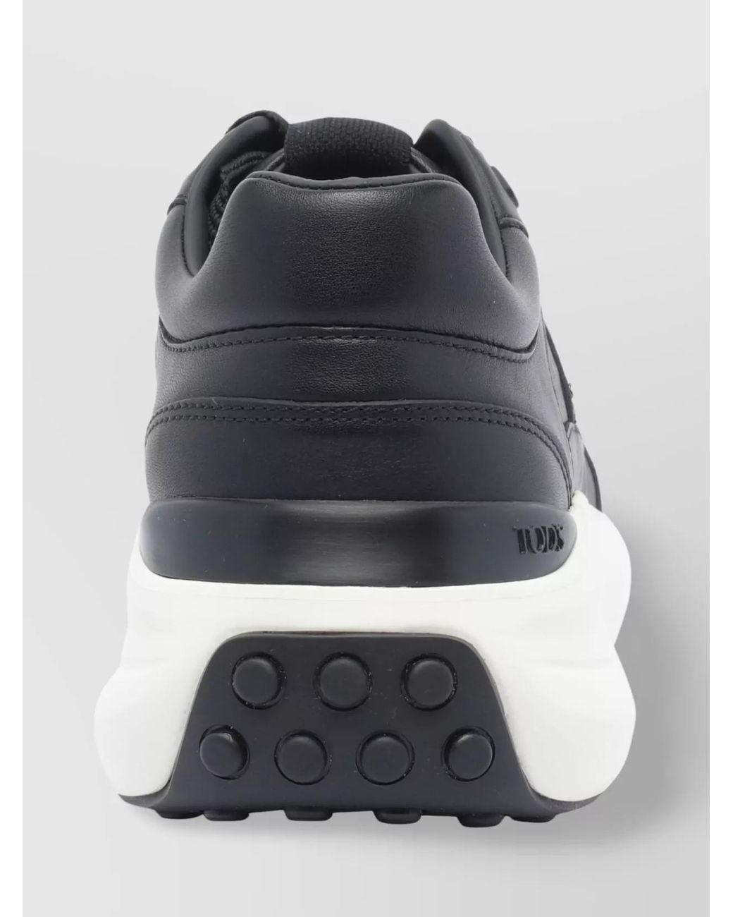 Tod's Gray Leather Low-Top Sneakers