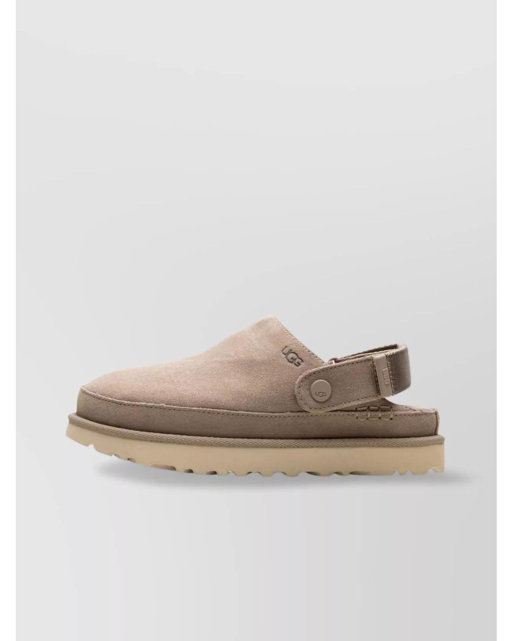 Ugg Brown Leather Clog Slippers