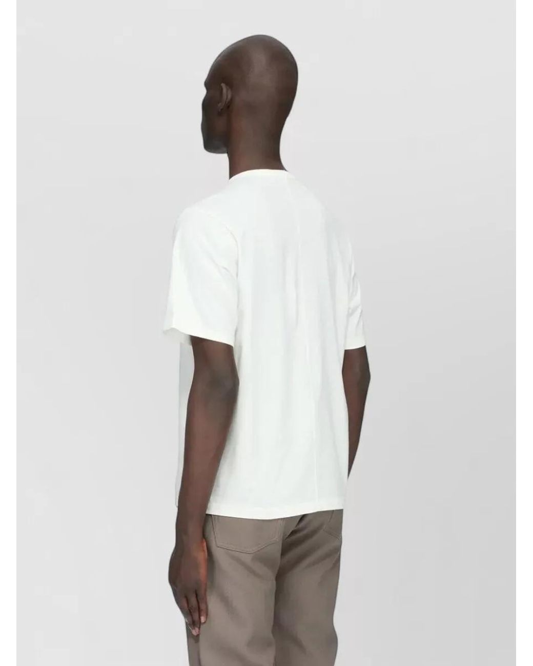 Rick Owens White Short-Sleeve T-Shirt for men