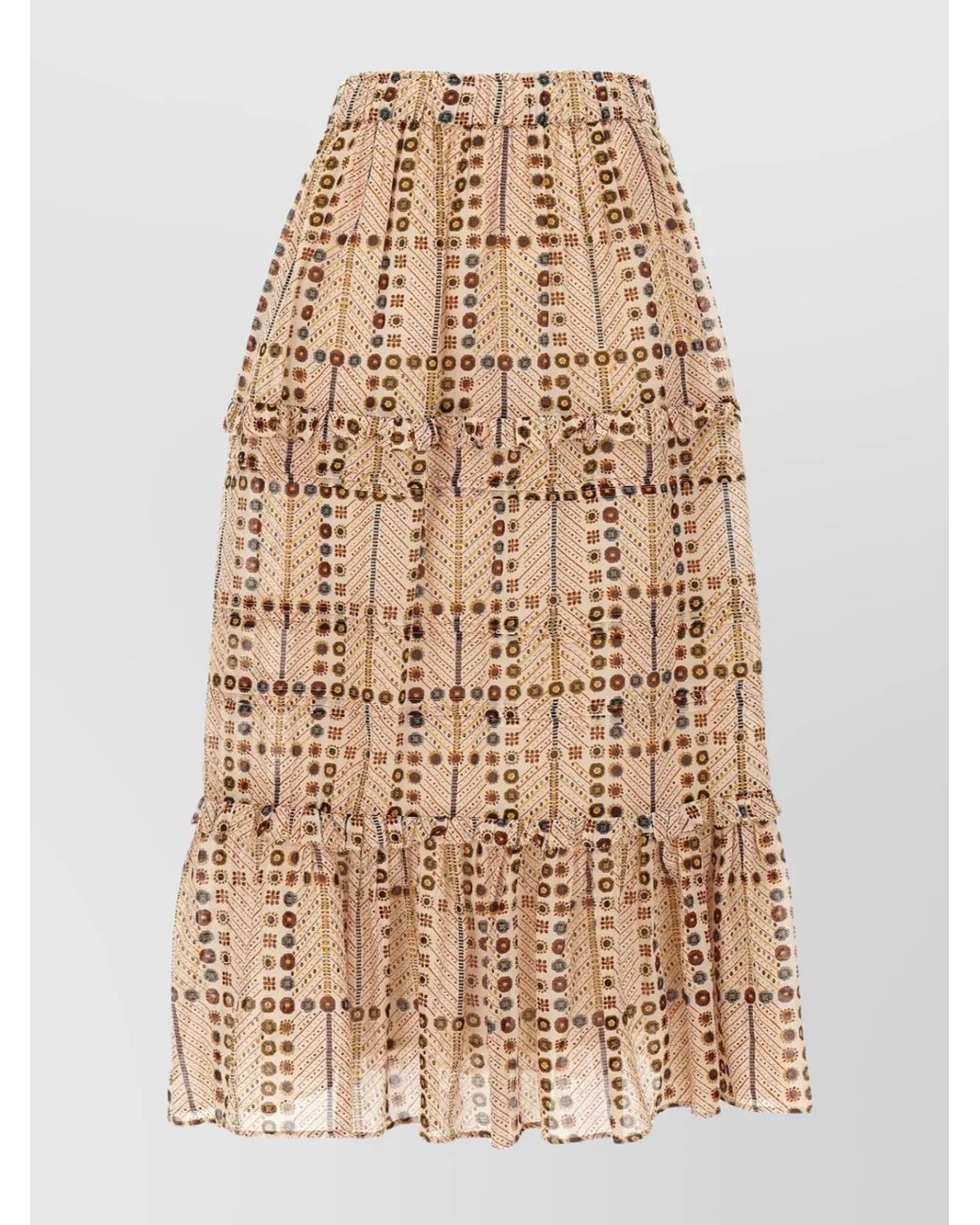 Isabel Marant Natural Cotton A-Line Skirt