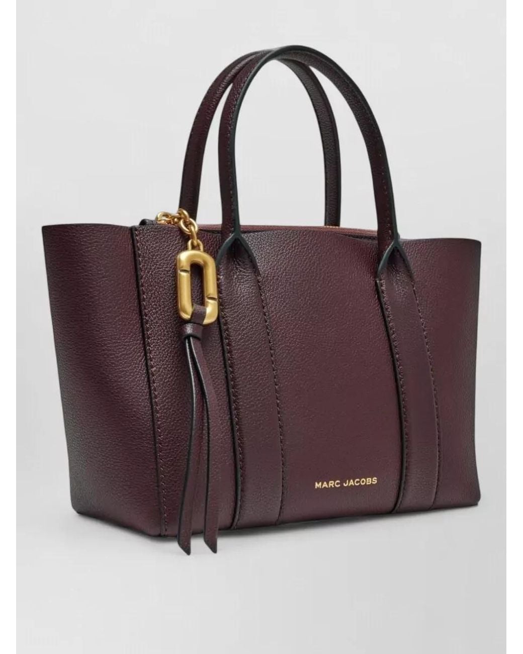 Marc Jacobs Purple Small Pebble Leather Tote Bag