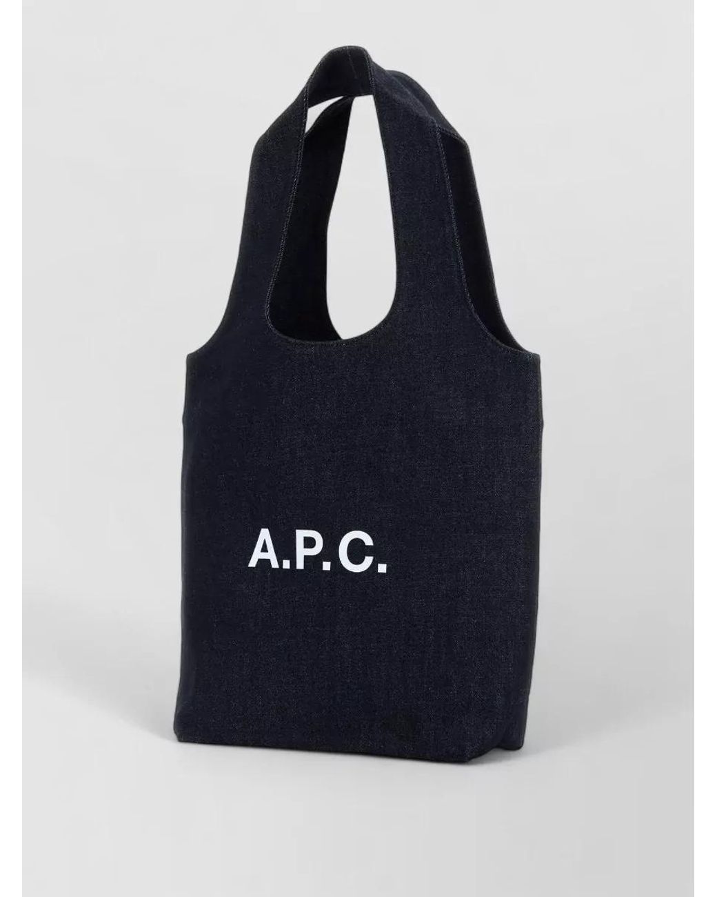 A.P.C. Blue Ninon Small Denim Tote Bag