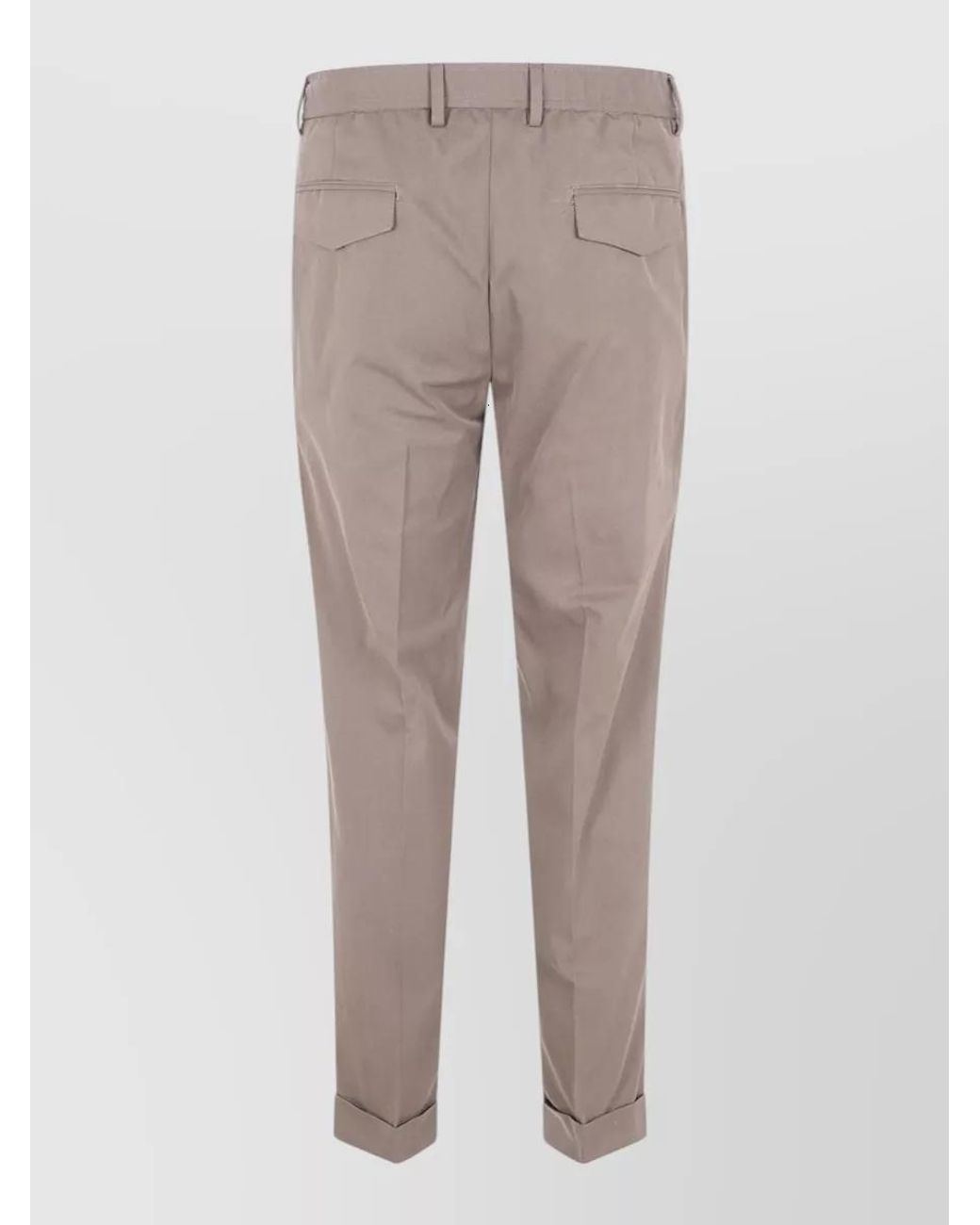 Barba Napoli Gray Cotton Chino Trousers for men
