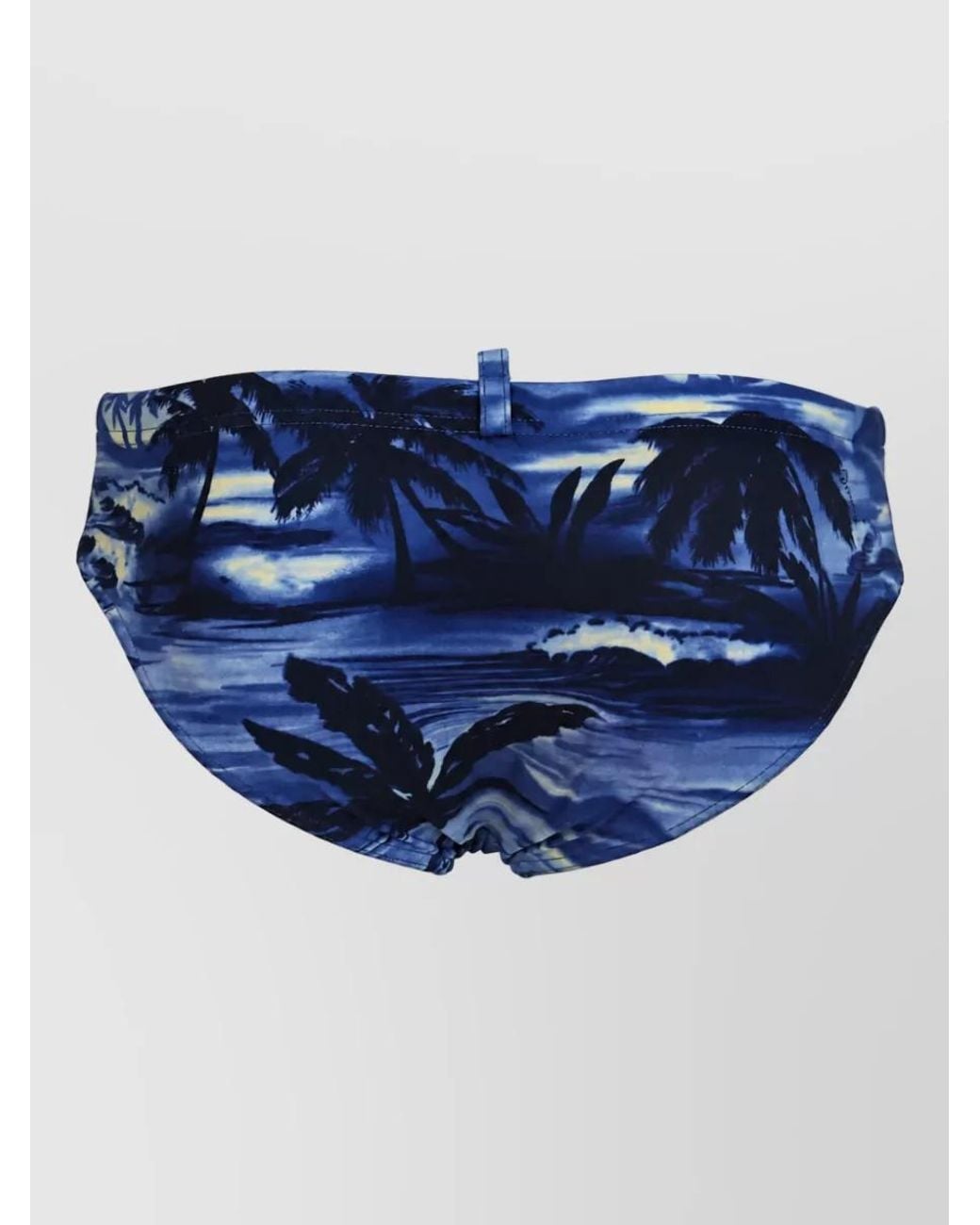 DSquared² Blue Printed Swim Shorts for men