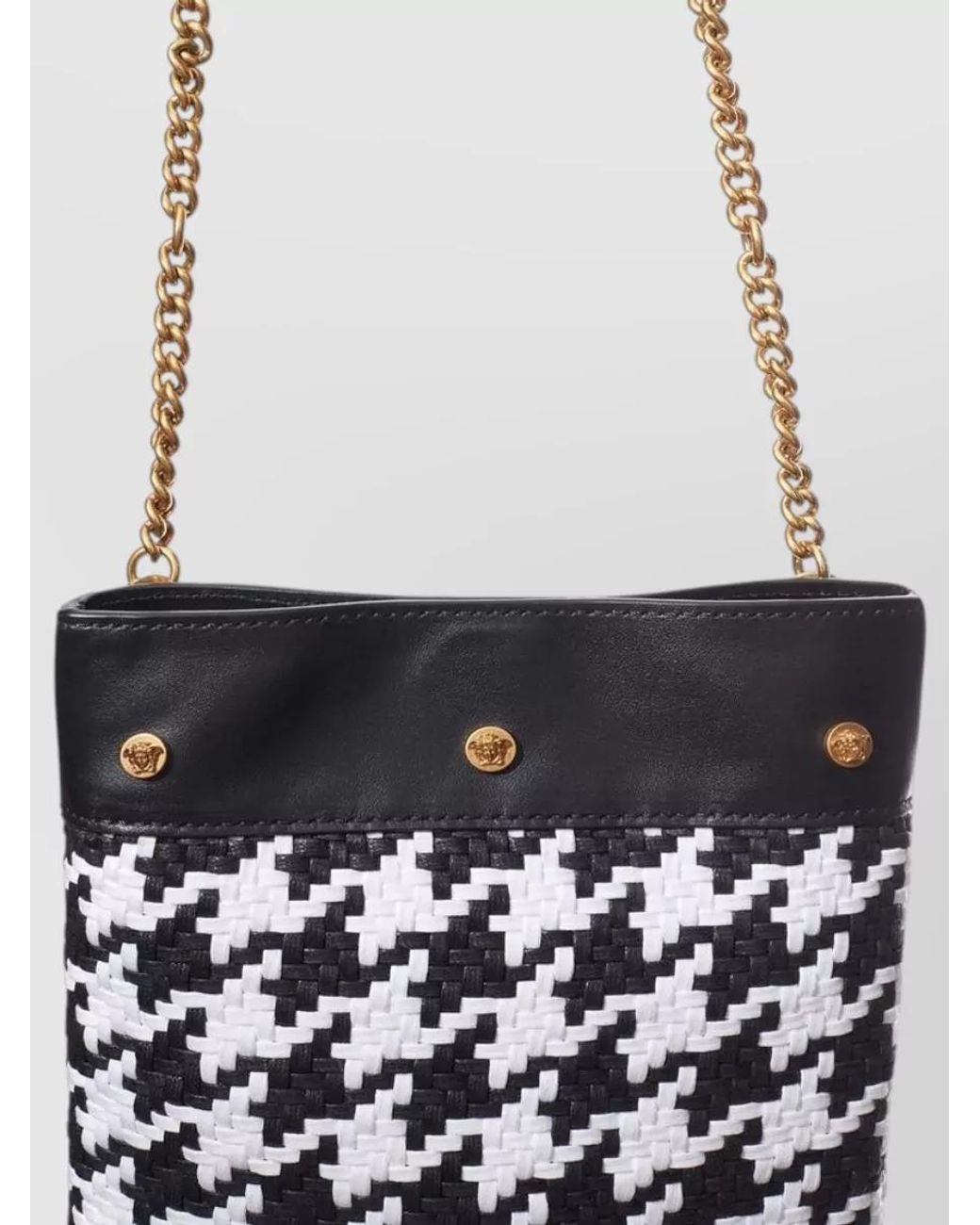 Versace White Na Leather Shoulder Bag