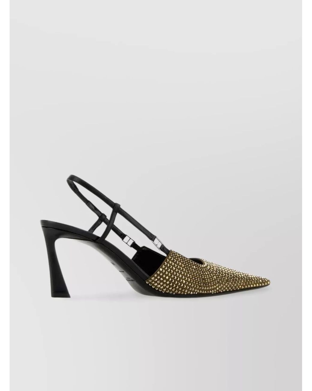 Saint Laurent White Silk Pumps