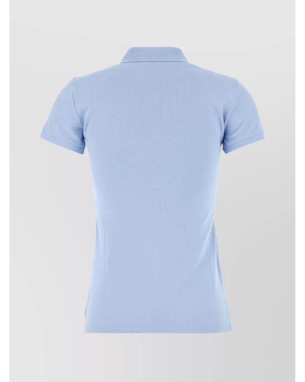 Polo Ralph Lauren Blue Cotton Slim-Fit Short-Sleeve Polo Shirt