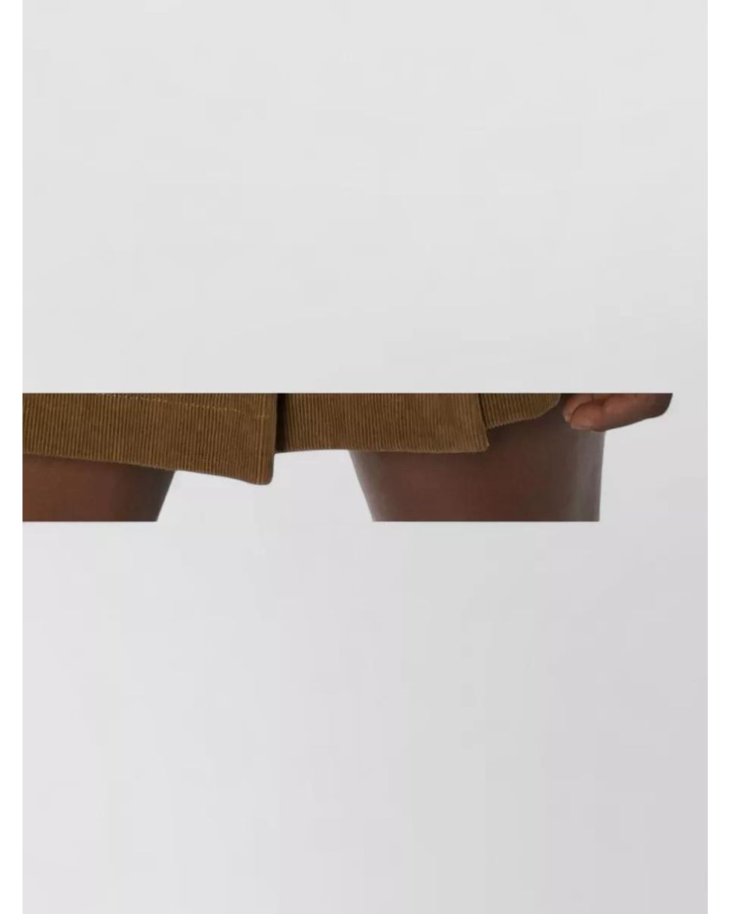Golden Goose Deluxe Brand Natural Cotton Pleated A-Line Mini Skirt