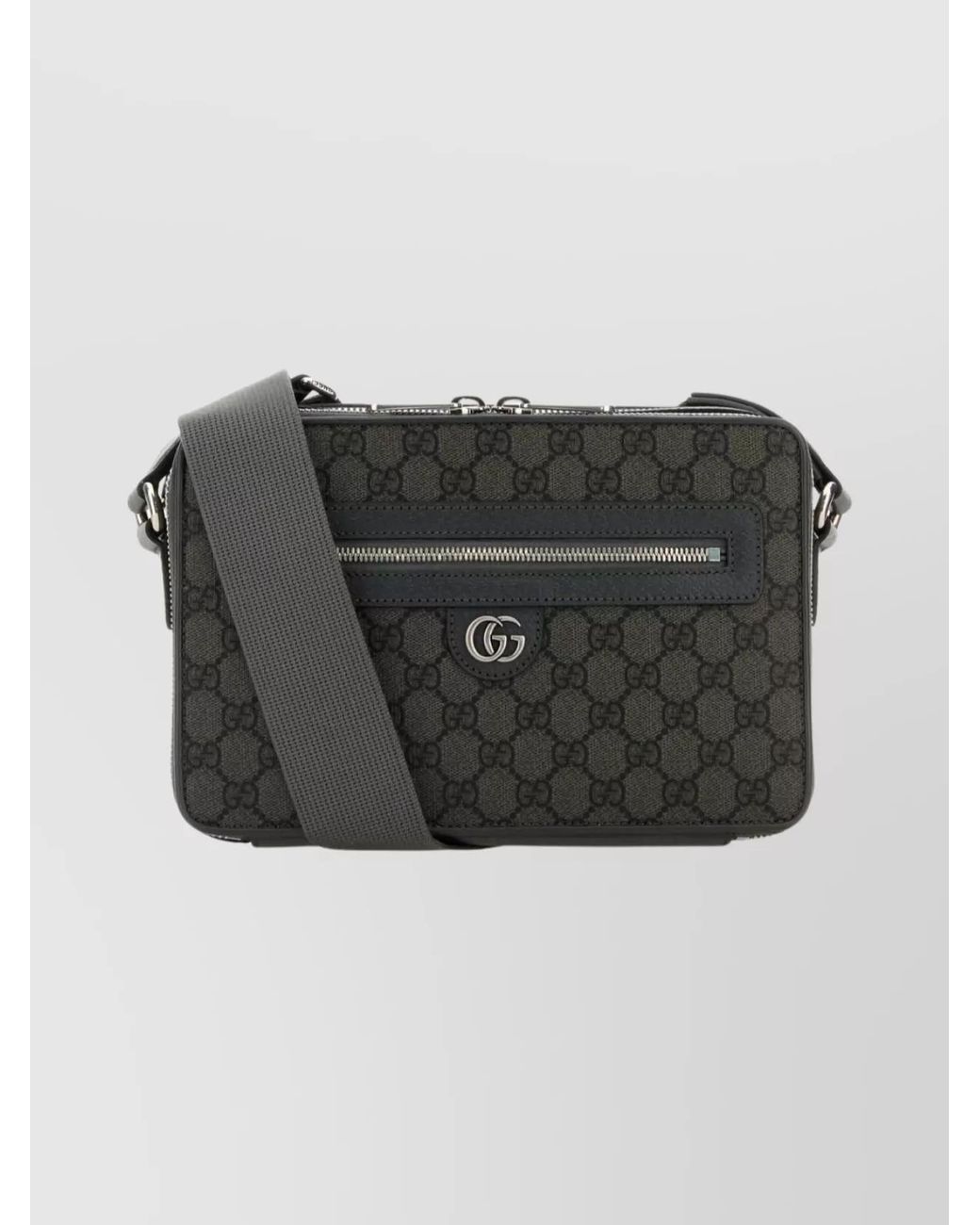 Gucci Black Gg Fabric Crossbody Bag for men
