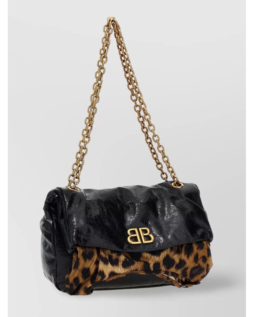 Balenciaga Black Monaco Small Leather Shoulder Bag