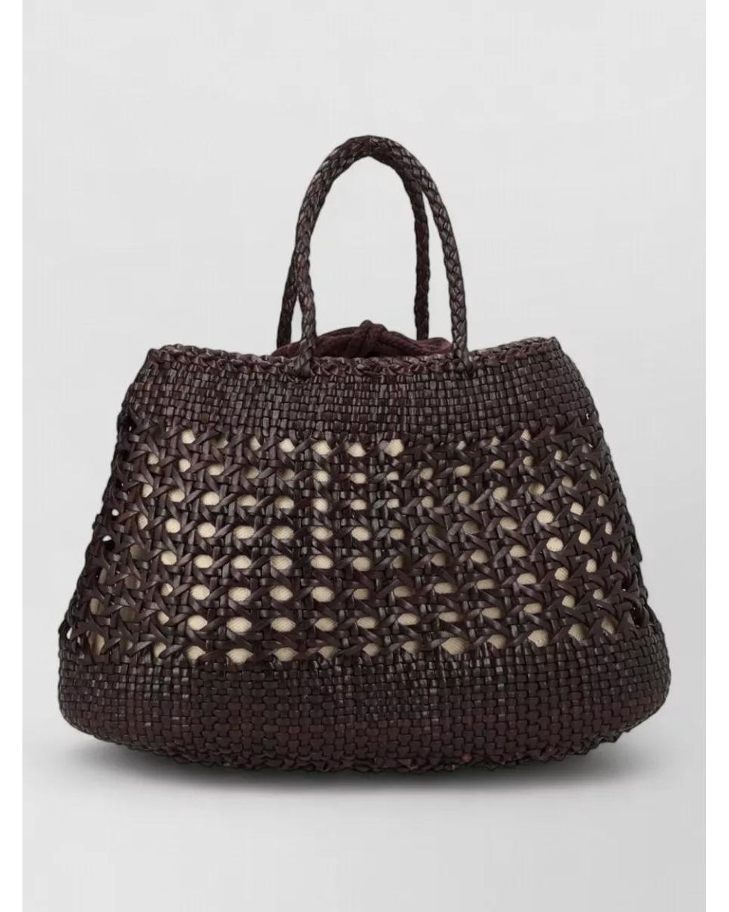 Dragon Diffusion Black Santa Croce Big Leather Beach Bag