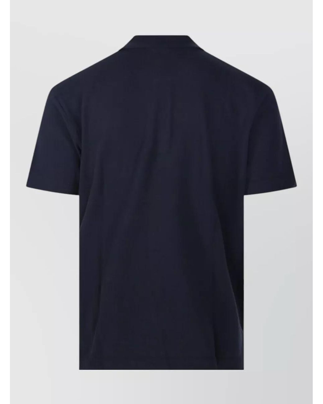 Maison Kitsuné Blue Cotton Polo Shirt for men