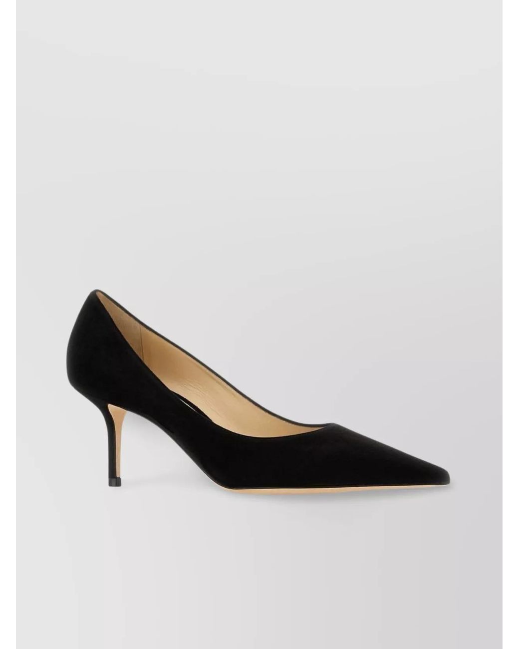 Jimmy Choo Black Love 65Mm Suede Pointed-Toe Pumps