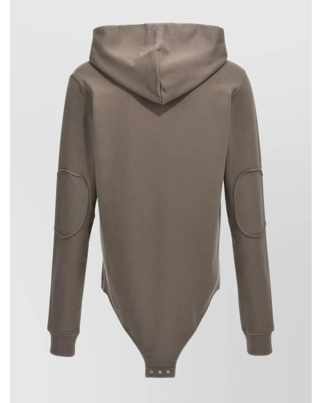 Rick Owens Gray Hooded Bodysuit for men