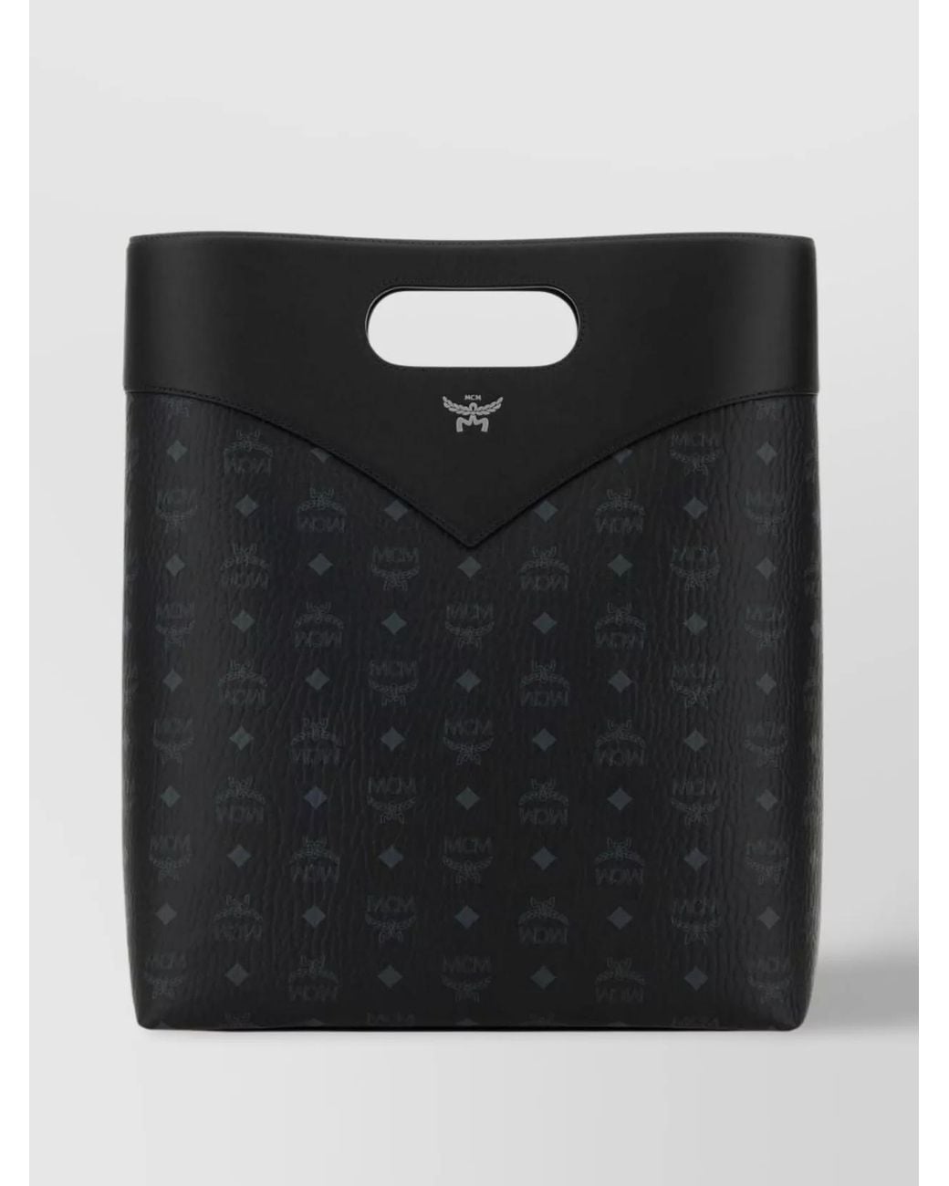 MCM Black Na Fabric Tote Bag