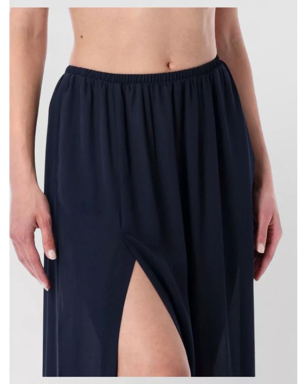 Frankie Shop Blue Elie Maxi Skirt