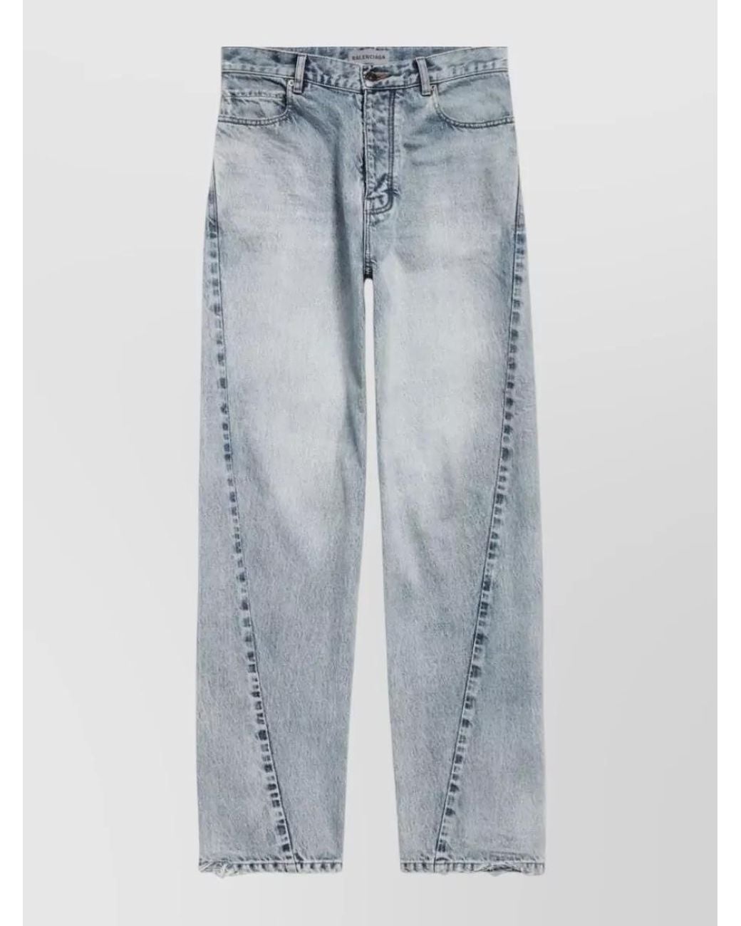 Balenciaga Blue Straight-Leg Denim Jeans