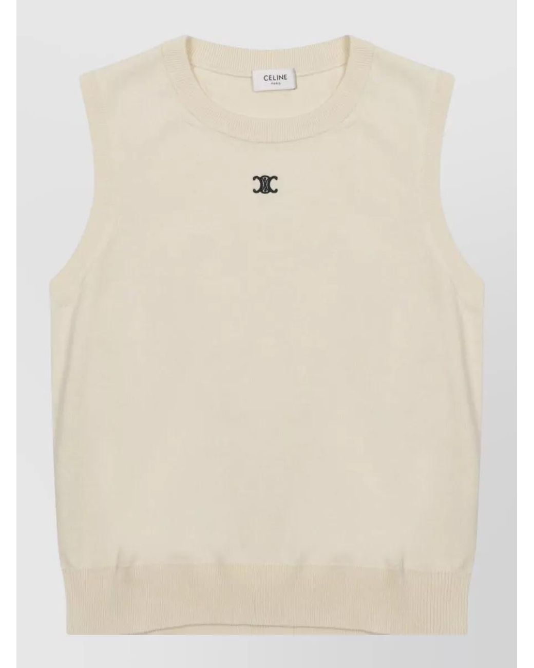 Céline Natural Cropped Trousers