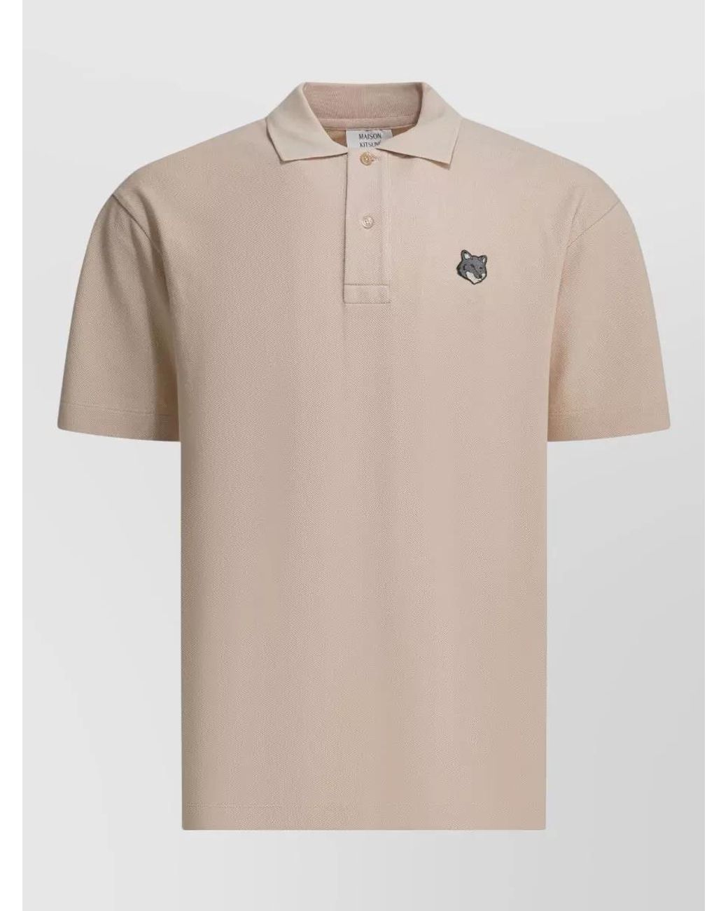 Maison Kitsuné Natural Cotton Piqué Comfort-Fit Polo Shirt for men