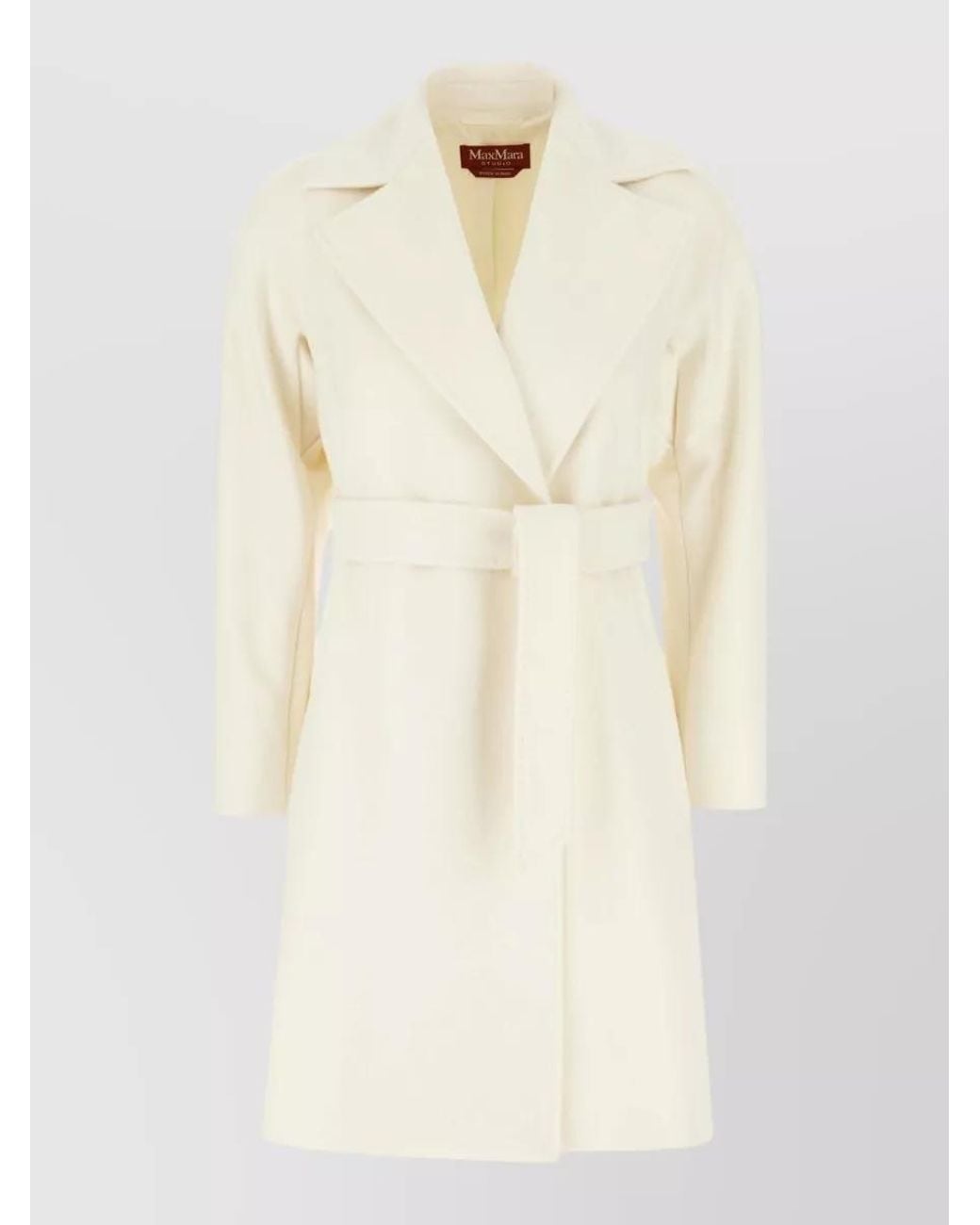 Max Mara Natural Virgin Wool Fitted Jacket
