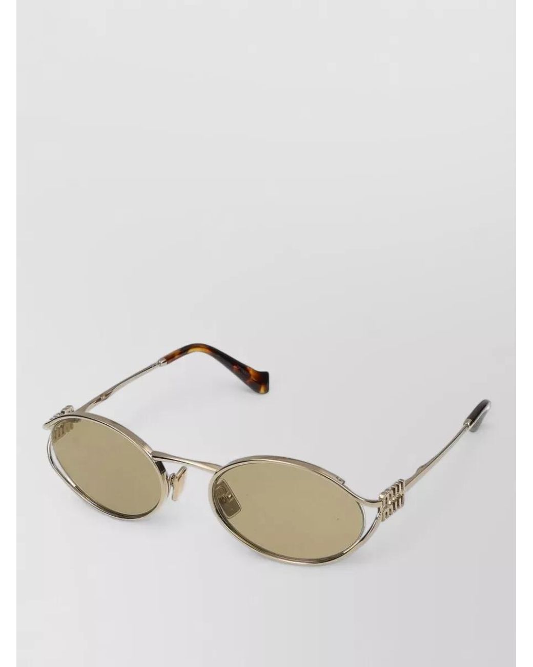 Miu Miu Natural Metal Sunglasses