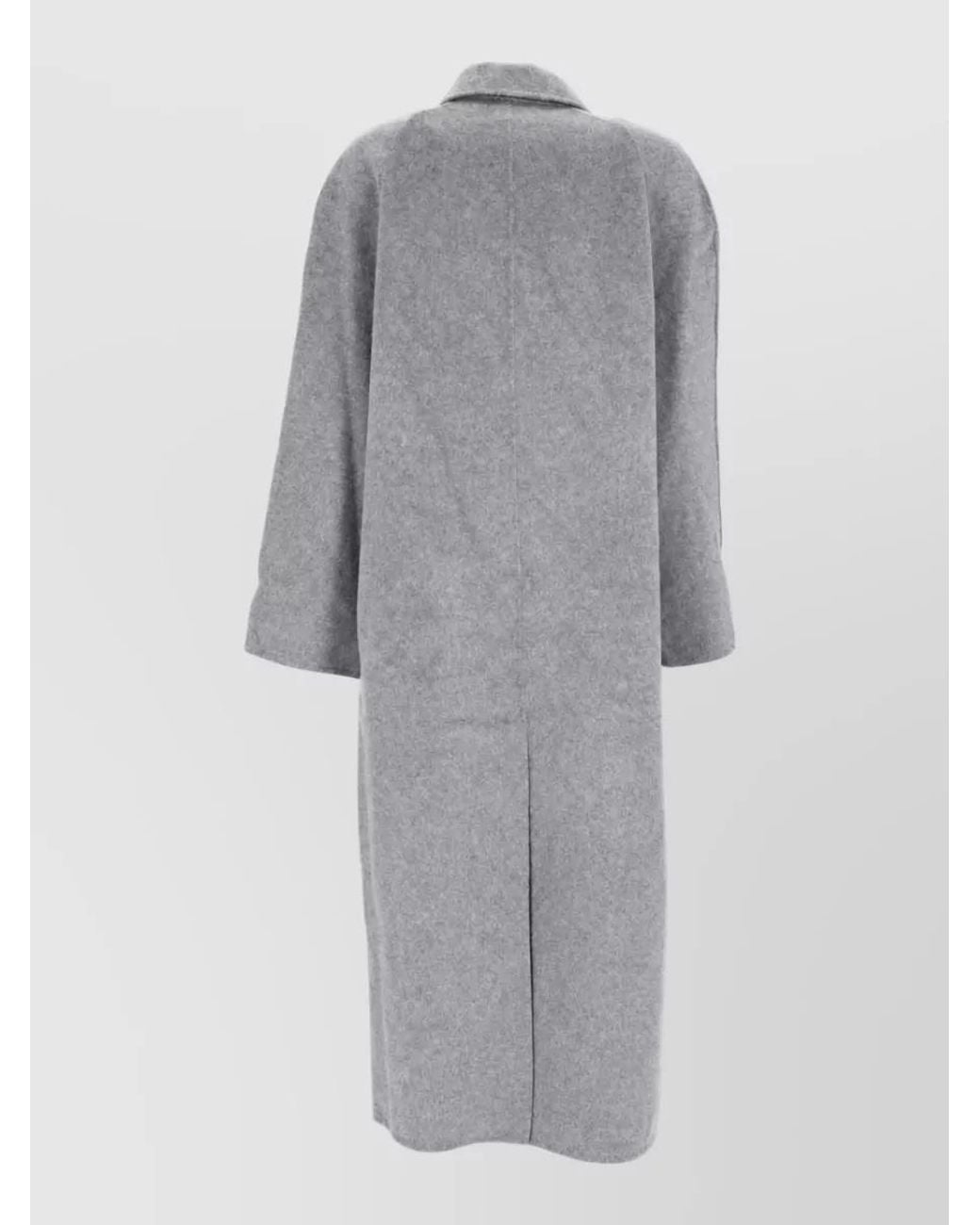 Loulou de Saison Gray Cashmere Wool Fitted Jacket