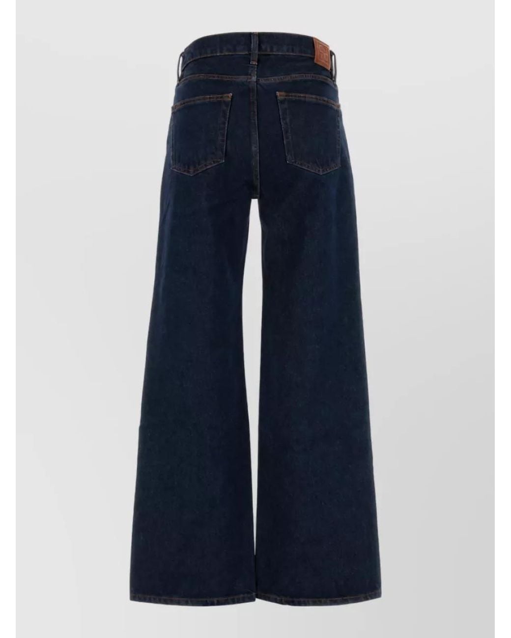 Anine Bing Blue Denim Wide-Leg Jeans