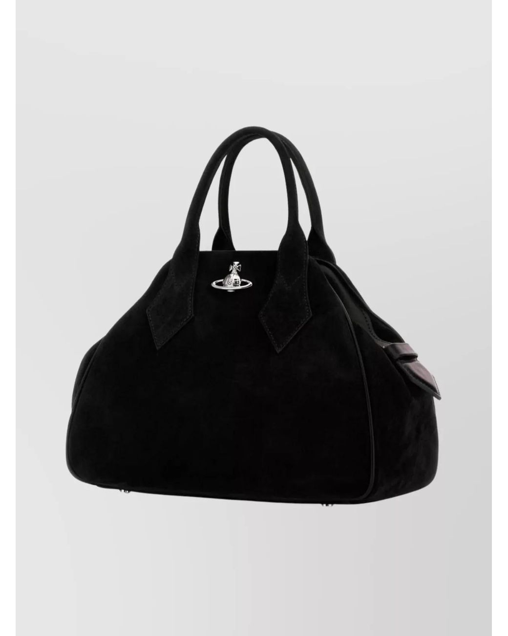 Vivienne Westwood Black Yasmine Medium Leather Shoulder Bag