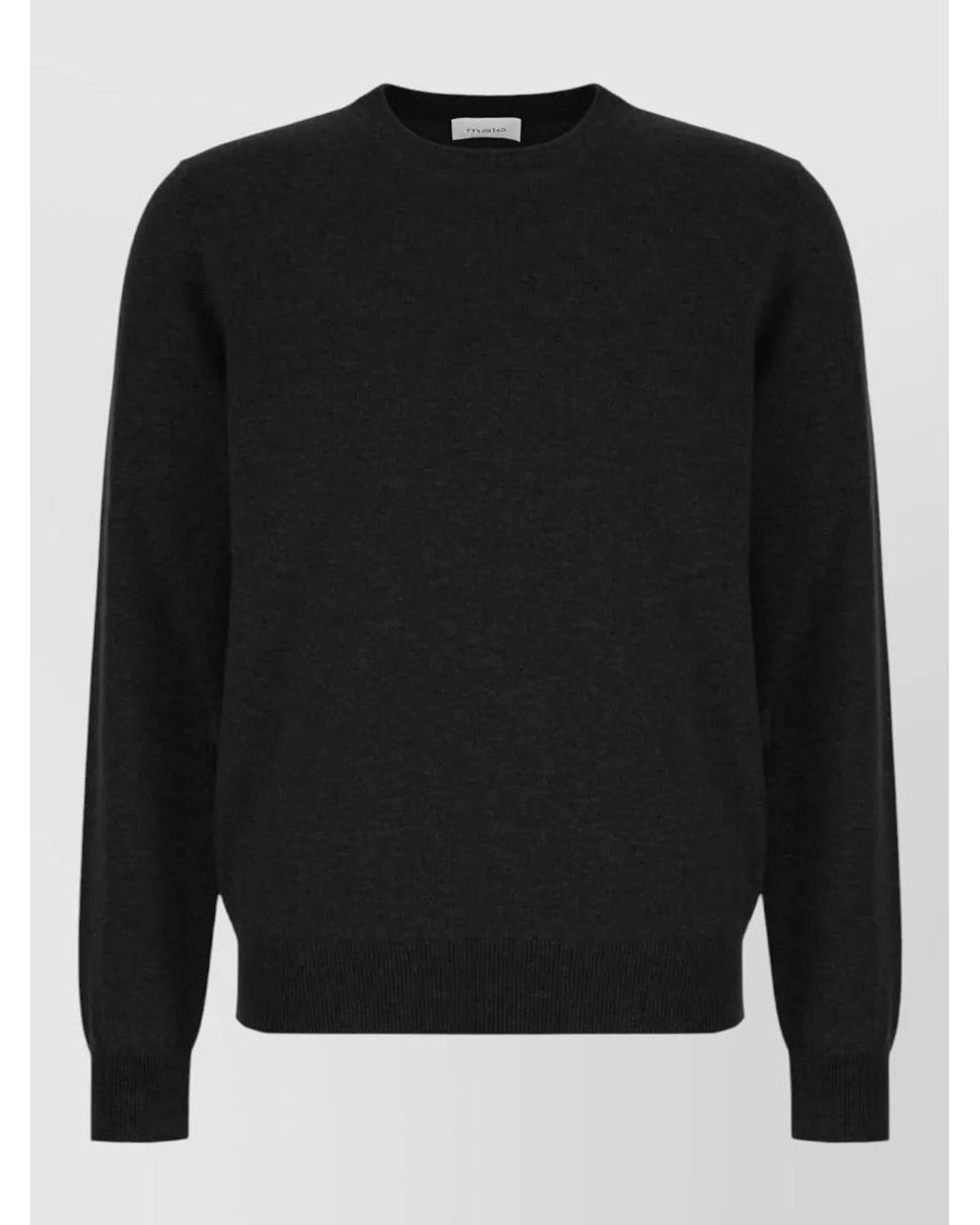 Malo Black Cashmere Sweater for men