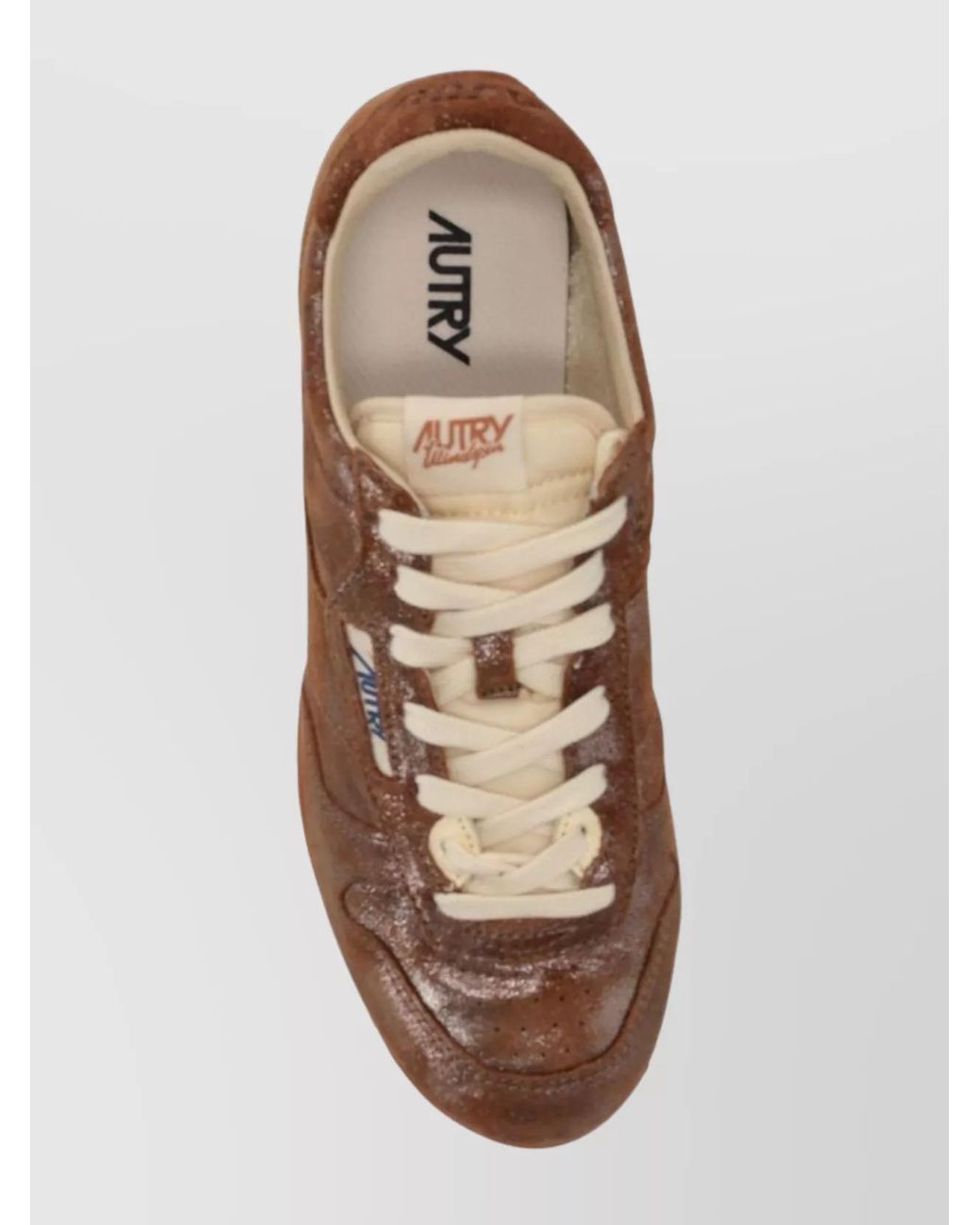 Autry Brown Lace Up Sneakers