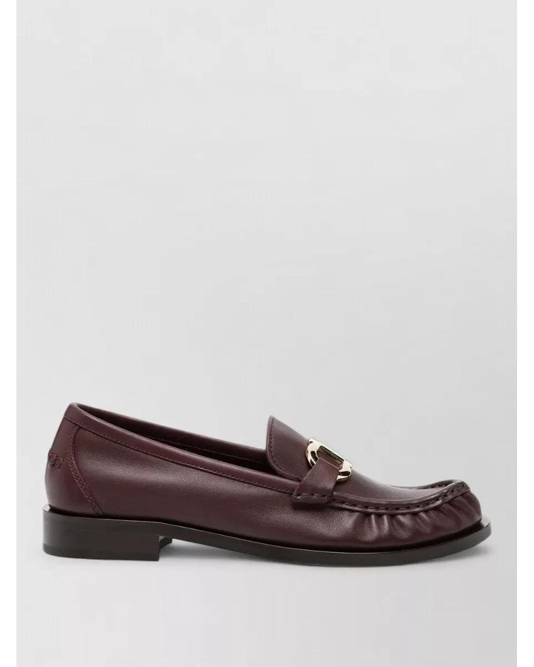 Ferragamo Brown Calf Leather Loafers