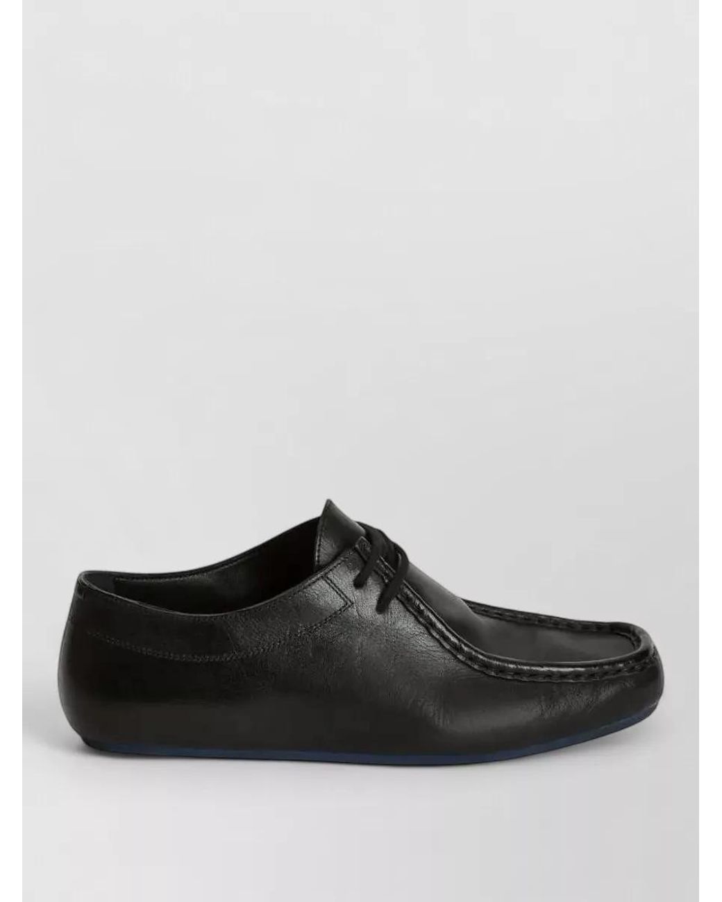 Jil Sander Black Leather Lace-Up Shoes for men