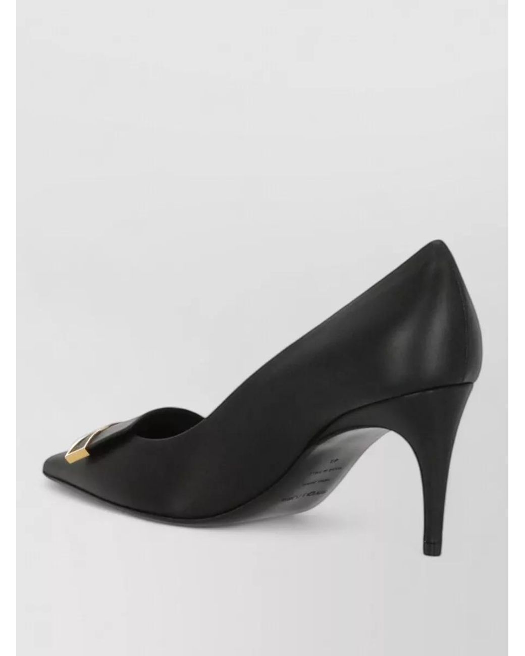 Sergio Rossi Black Leather High Heel Pumps