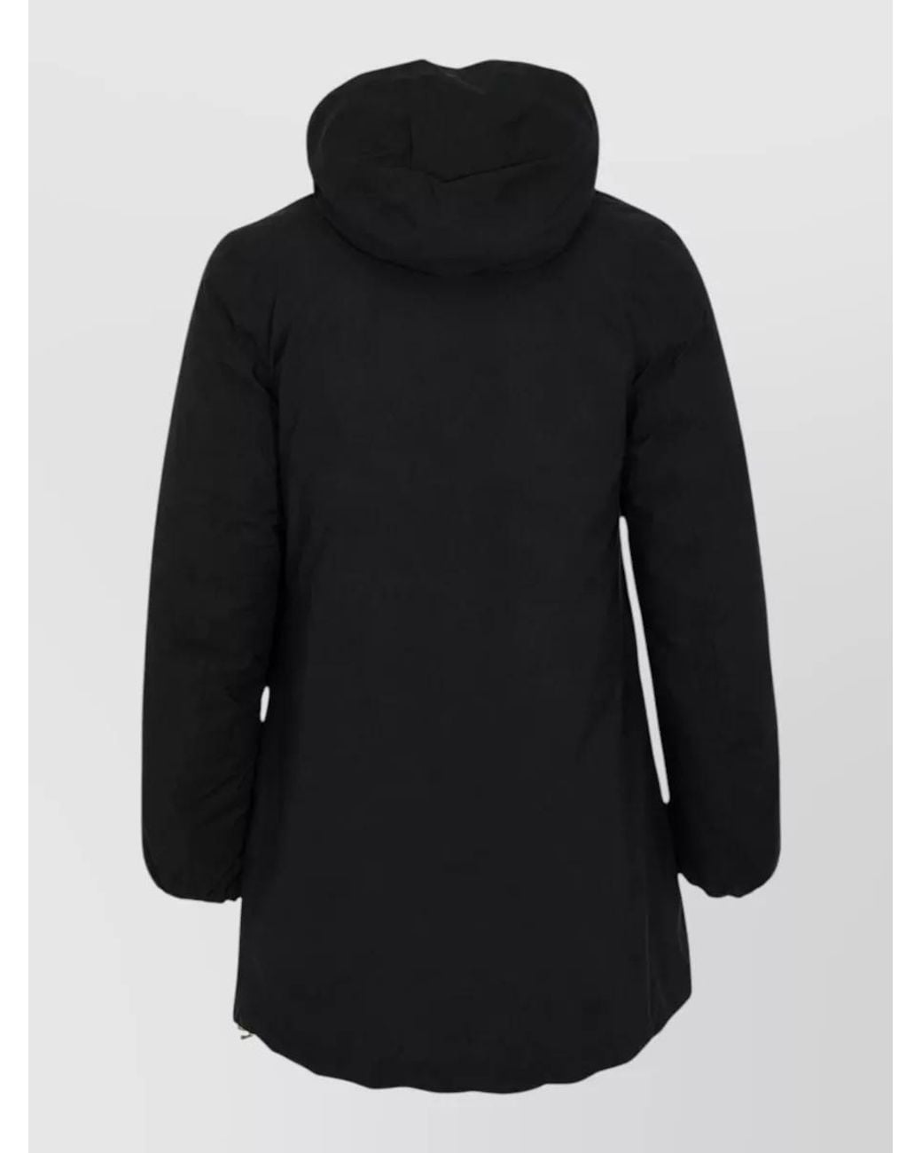 K-Way Natural Reversible Hooded Quilted Down Parka Coat