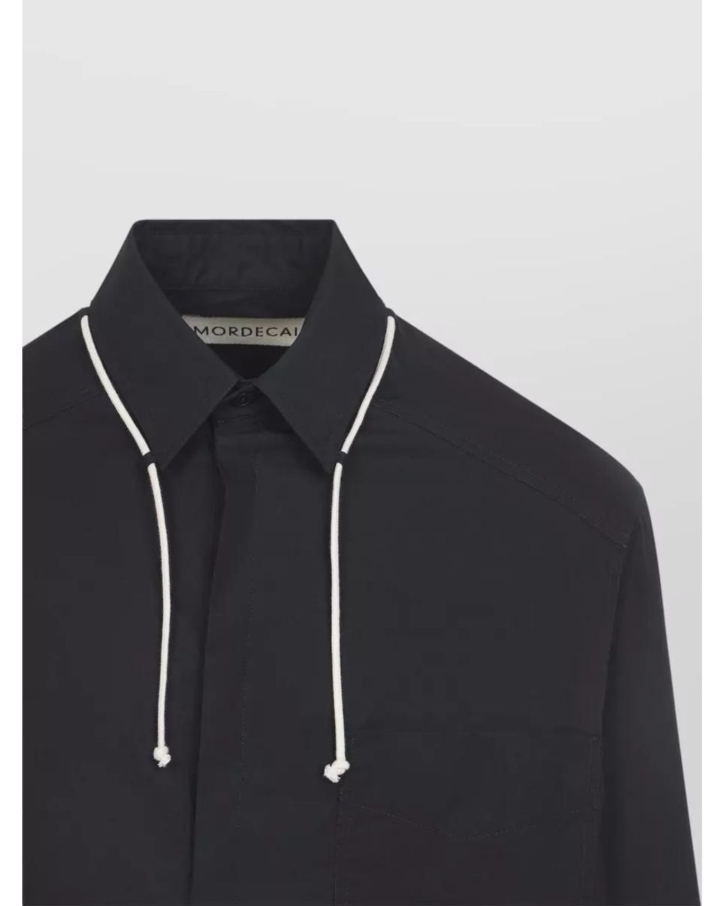 Mordecai Blue Cotton Cord Classic Shirt for men