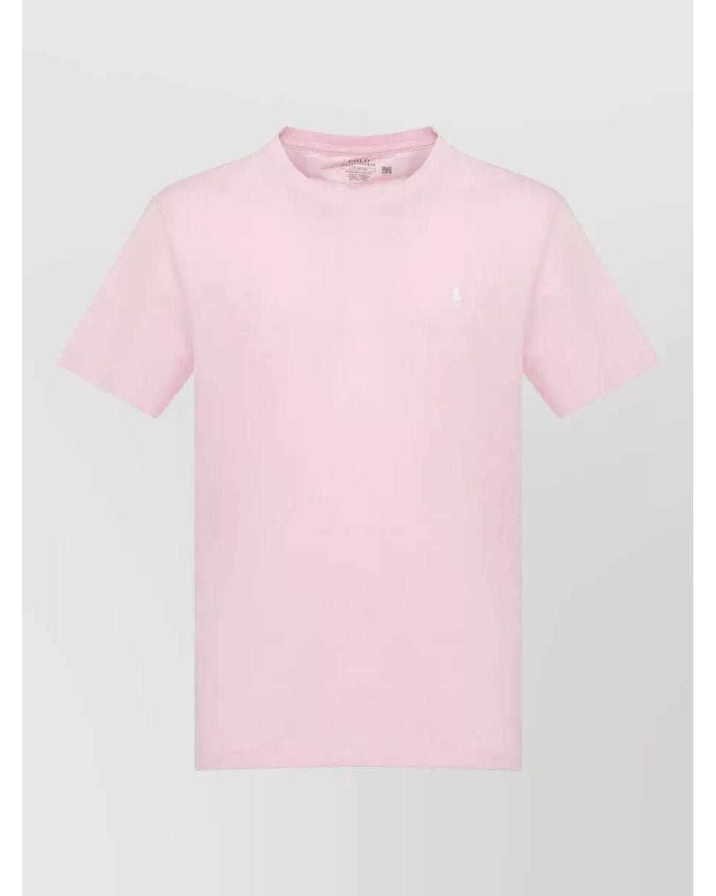 Ralph Lauren Pink Short-Sleeve Cotton T-Shirt for men