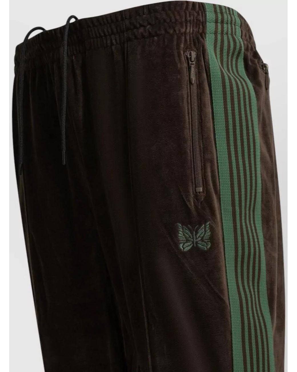 Needles Gray Logo Track Pants for men