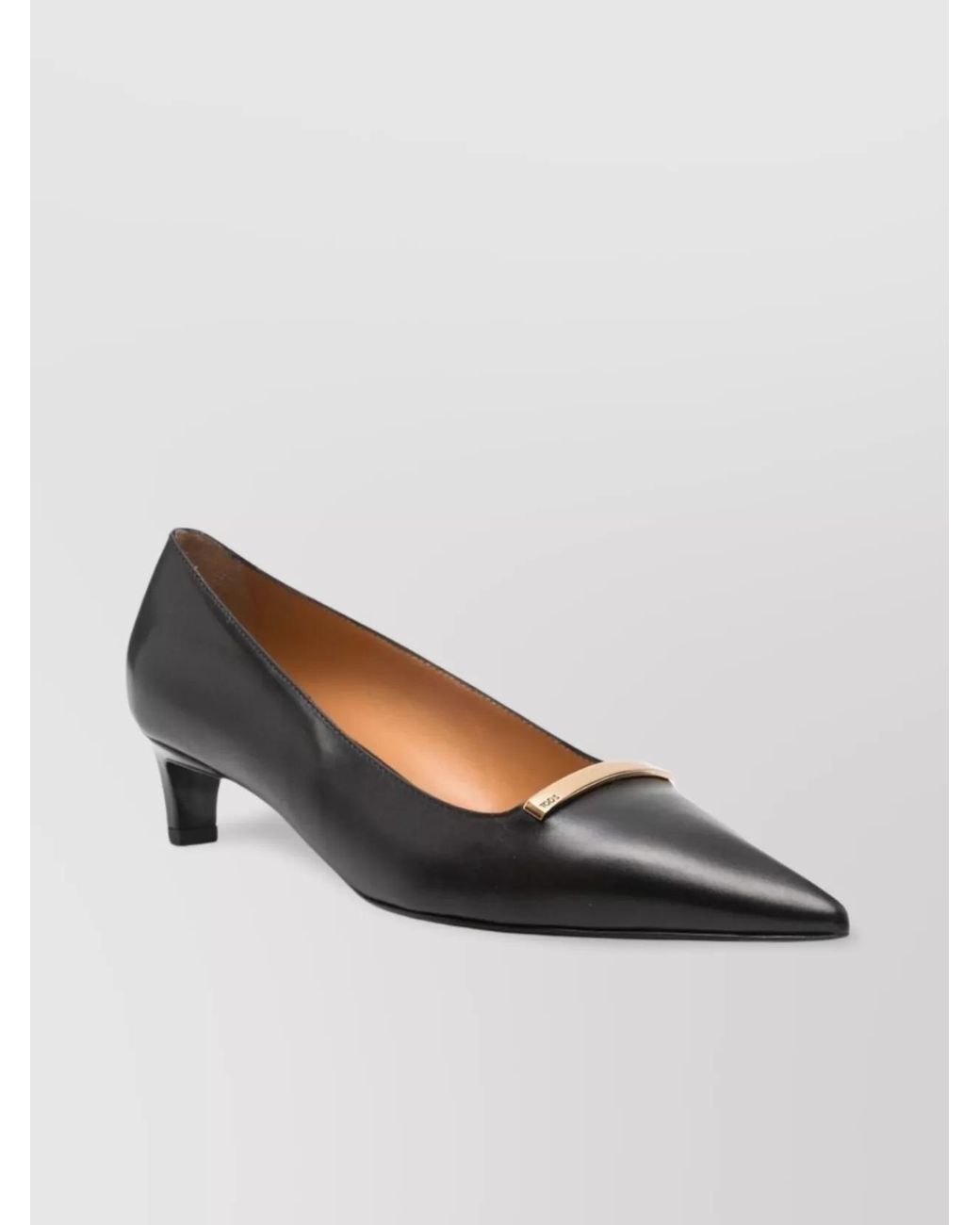 Tod's Multicolor Leather Pointed-Toe Kitten-Heel Pumps